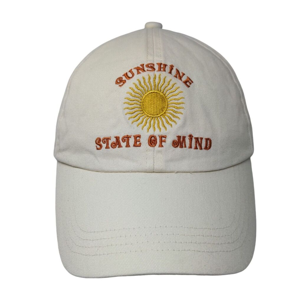 Sunshine State of Mind Slideback Hat Tan One Size Adjustable Embroidered SO